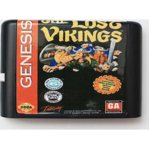 The Lost Vikings 16 bit SEGA MD Game Card For Sega Mega Drive For Genesis
