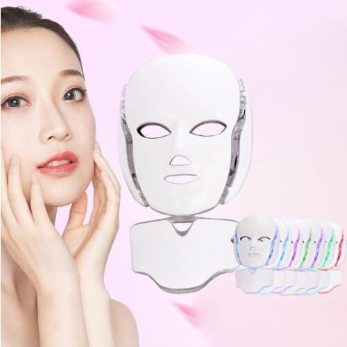 7 Colors LED Light Therapy Mask Care Rejuvenation Wrinkle Acne Removal Beauty Led Mask Photon Therapy