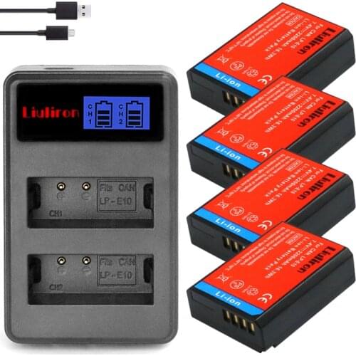 Bateria LP-E10 LPE10 LP E10 Battery pack for Canon 1100D 1200D 1300D Rebel T3 T5 KISS X50 X70 camera accessories