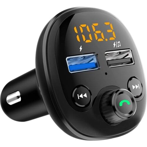 Radio FM Transmitter Bluetooth Car MP3 Player Handsfree Car Kit Dual USB Charger TF U Disk Music Player Car Accessories Gadgets