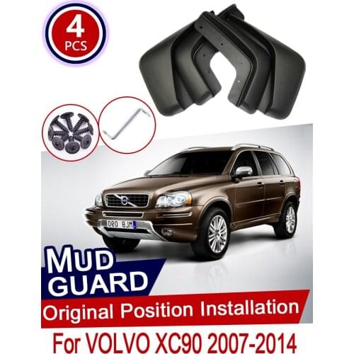 Car Mudflaps for VOLVO XC9 2007~2014 Front Rear wheels trim accessories mud flaps Mudguards 2007 2008 2009 2010 2011 2012 2013