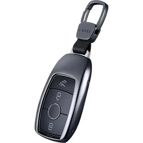 Titanium Alloy Car Styling Key Chains Case Ring Cover Black Silver Gold For Mercedes Benz AMG 2016 2017 E Class W213 Accessories