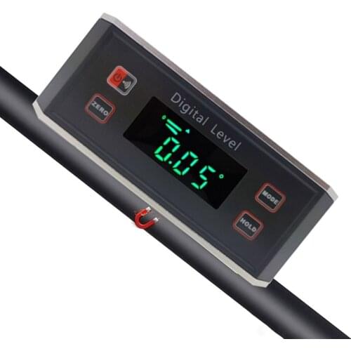 203F 360 Degrees Mini Digital Protractor Angle Finder Inclinometer Magnetic Groove Base Angle Measurement Tool