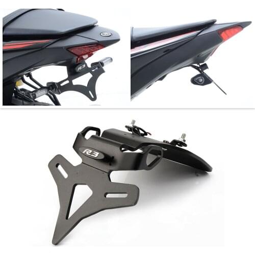 For Yamaha YZF-R3 Motorcycle License Plate Holder License Bracket Tail Tidy