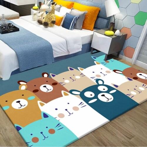 Childrens Carpet Bedroom Bedside Room with Cute Pink Girl Heart Cartoon Net Red Princess Room Washing Floor Mat