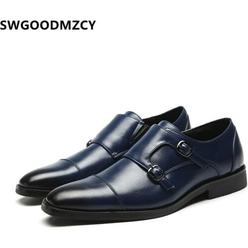 Double Monk Strap Shoes Oxford Shoes For Men Business Shoes Zapatos De Hombre Italiano Chaussure Homme Erkek Ayakkabi Schuhe