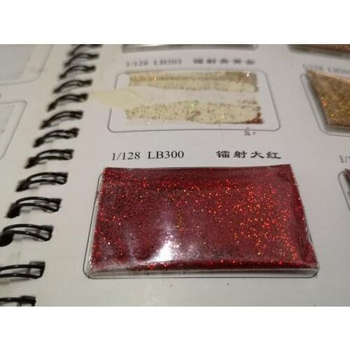 Holographic Glitter Sparkling Laser Red Nail Art Fine Glitter Decoration Glitter Powder