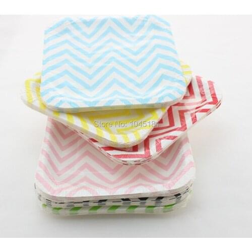 Ipalmay 9000pcs Disposable Paper Tableware Dot Striped Chevron Party Paper Plates for Birthday Wedding Party Favor