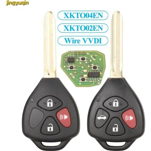 Jingyuqin 5pcs XKTO04EN/XKTO02EN VVDI2 Mini Key Tool For Toyota Type Xhorse VVDI Wire Remote Car Key Control Universal 3/4 BTNS