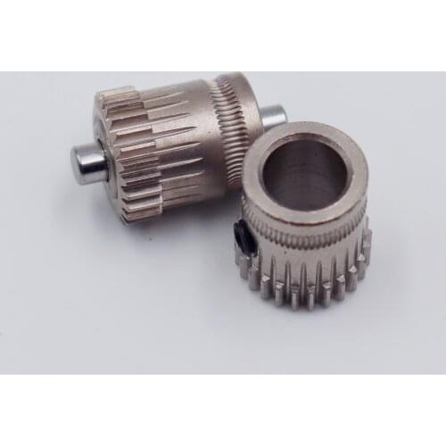 Blurolls ID 8 Mm Drivegear Dual Drive Gear Extruder Kit Cloned Btech Upgrade for Prusa I3 Bowden Extruder with INA Bearings