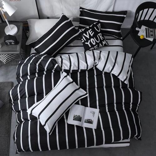Solstice Cartoon Black Printing Panda Children Boy/kids Bedding Set Duvet Cover Bed Sheet Pillowcase Bed Cover Linens Bedclothes