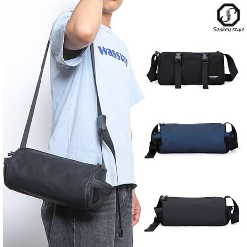 SENKET Men Waterproof Shoulder Bag Fitness Messenger Bags Fashion Crossbody Sling Bag for Teenage Travel Diagonal Pack Mochila