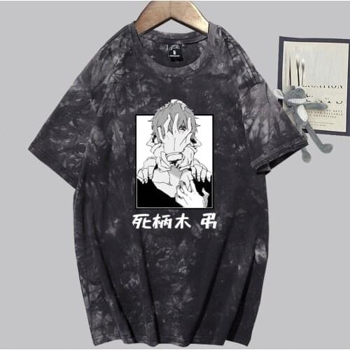 Men T-shirts My Hero Academia Shigaraki Tomura Anime Short Sleeve Casual Unisex Hip Hop Tops