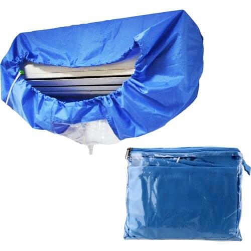 Air Conditioning Covers Protective Dust Cover Tightening Belt Washable For 1-3P Wall Mounted Air Conditioner Cleaning