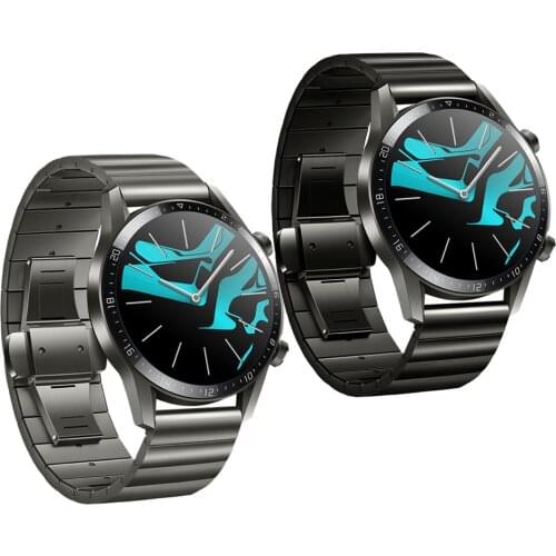 Watch Band Strap For Huawei Watch GT 2 46mm Metal stainless steel Butterfly Buckle Wrist strap For Huawei GT Replacement