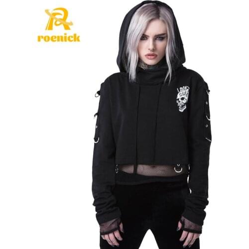 Женские короткие толстовки ROENICK China At AliExpress