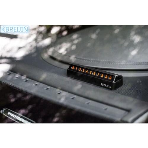 Car-styling Car Temporary Parking Card Drawer Plate Style Car Sticker for SUBARU Forester 2014 2016 2009 Outback High quality