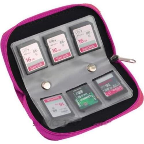 22-Slot TF Card Case, Used to Store SD, XD and MMC Card Cases for Mobile Phones and Cameras