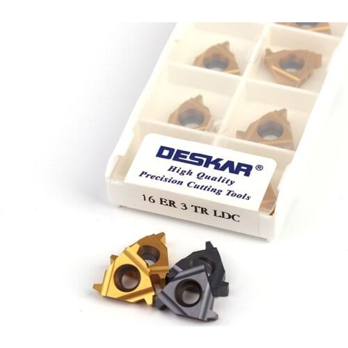 DESKAR 16ER 16IR 1.5TR 2TR 2.5TR 3TR LDA LDC Thread Turning Insert Tool Parts Carbide Insert CNC Lathe Tool Cutting