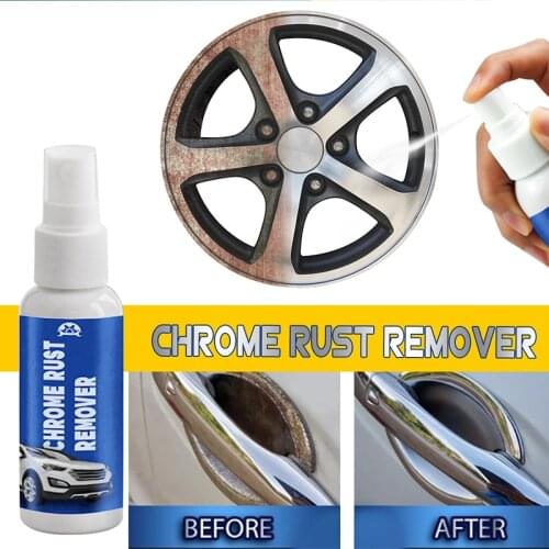 50ml Car Rust Remover Spray Liquid Auto Rust Converter Agent Multi-Purpose Rust Inhibitor Metal Surface Chrome Paint Car Styling