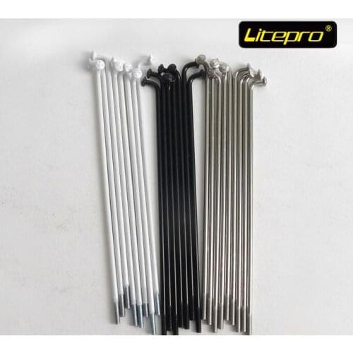 16inch Bike Spoke Folding Bike Bicycle Spokes with Ends BMX Parts 124mm 127mm 129mm