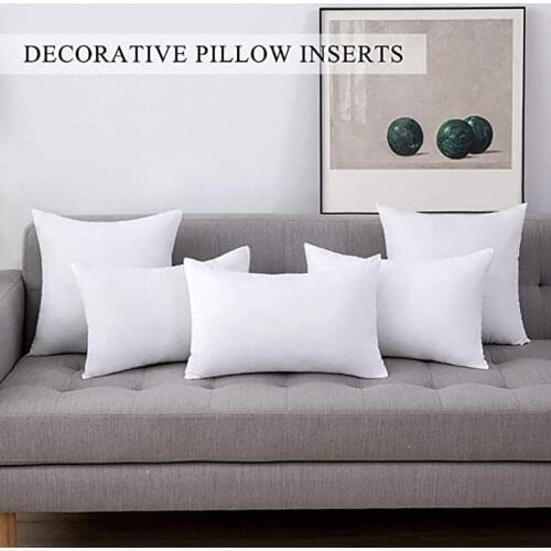 2pcs/set Rectangle Form Throw Pillow Inserts Hypoallergenic Premium Pillow Stuffer for Decorative Cushion Bed Couch Sofa 12x20
