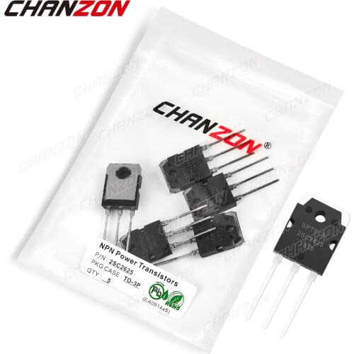 5pcs 2SC2625 TO-3P NPN Power Transistor Bipolar Junction BJT Powerful Triode Tube Fets 10A 400V DIP DIY Integrated Circuits