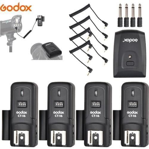 Godox CT-16 16 Channels Wireless Radio Flash Trigger Transmitter + Receiver Set for Canon Nikon Olympus Pentax Studio Flash