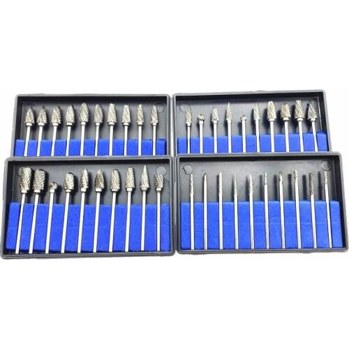 10pcs/1set Tungsten Steel Dental Carbide Burs Dental Med Lab Bur Drill 2.35*6mm