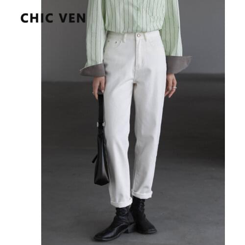 Женские укороченные джинсы CHIC VEN China At AliExpress