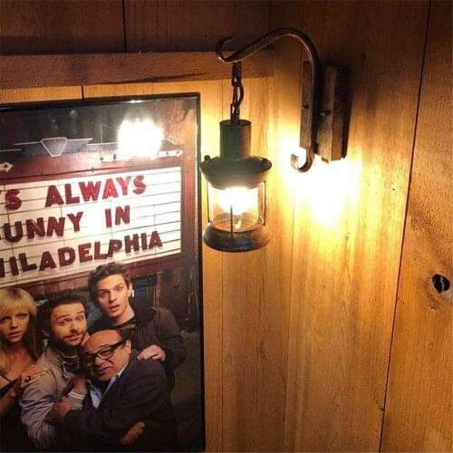 Retro Wall Lamp Outdoor Porch Wall Light Corridor Courtyard Stairs Terrace Balcony Wall Lamp Shade Europe Antique Aisle Lamp