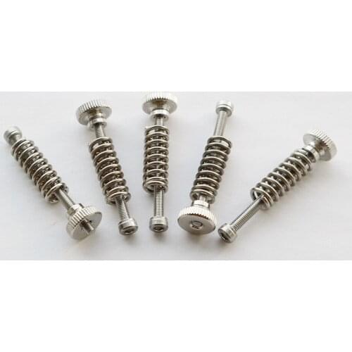 5pcs 3D printer Leveling components M3 screw Leveling spring Leveling knob suite for 3D printer Heating Bed parts
