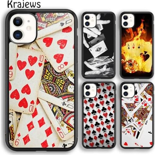 Krajews CASINO PLAYING CARD COLLECTION Phone Case Cover For iPhone 5s 6s 7 8 plus X XS XR 11 12 pro max Samsung Galaxy S8 S9 S10