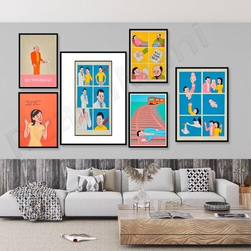 Hot selling Joan Cornella art prints, Joan Cornella art posters, modern art interesting canvas art Nordic home decor funny poste