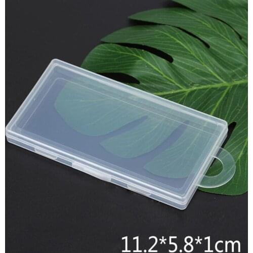 Hot selling Small Parts thin Transparent Collapsible Plastic Boxes Small Jewelry Storage Packaging Box 11.5*6.1*1.3cm