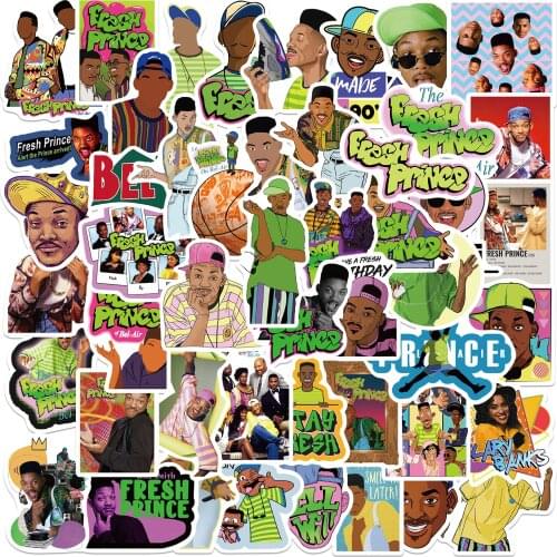 25/50PCS TV Show The Fresh Prince of Bel-Air Stickers Aesthetic Laptop Water Bottle Waterproof Graffiti Decal Sticker Kid Toy