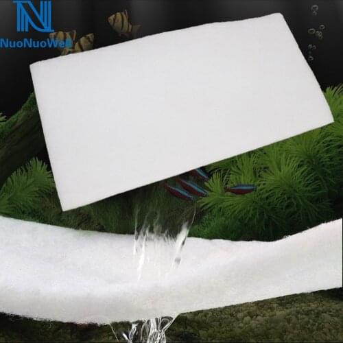 NuoNuoWell White Filter Cotton Bio Sponge Filter Media Pad Cut-To-Fit Foam Aquarium Fish Pond Reef Tank Water Filter Pad