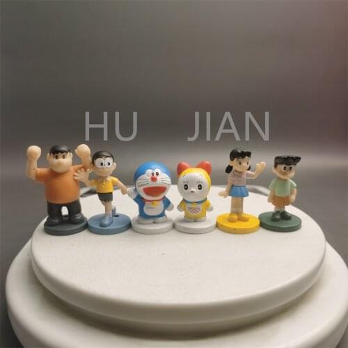Original 4.5cm Doraemon Mini Doll Dolls Doraemon Nobita Collection Toys Childrens Holiday Gifts