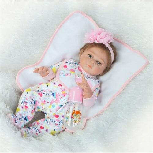 50cm Full Silicone Reborn Baby Doll Toys Simulation NPKCOLLECTION bebe real Reborn Girl Baby Doll Girl Brinquedos bonecas
