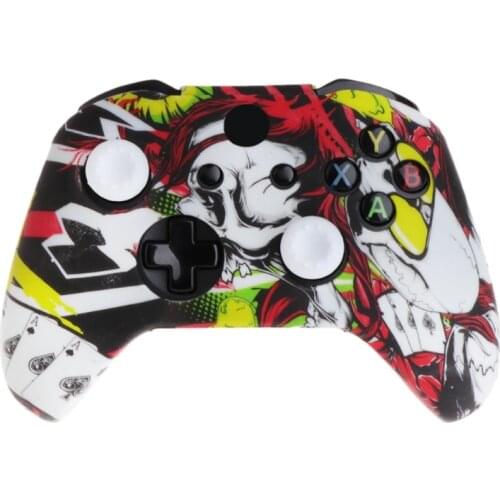Queen Pattern Silicone Gamepad Cover+2 Joystick for xbox one X S Controller
