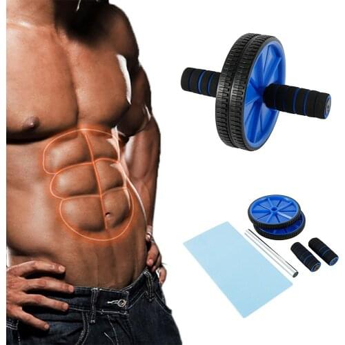 Abdominal Roller Exercise Wheel Fitness Equipment Mute Roller For Arms Back Belly Core Trainer Body Shape Training Supplies