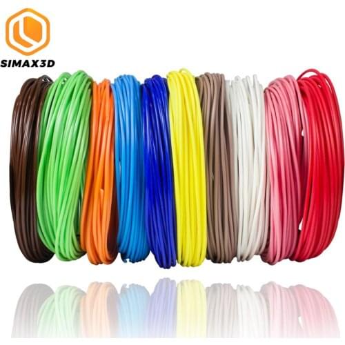 SIMAX3D 100 Meter 1.75mm PLA/PCL Material PLA Filament 3D Refill Plastic for Kids Smart 3D Printing Pen School Drawing Supplies