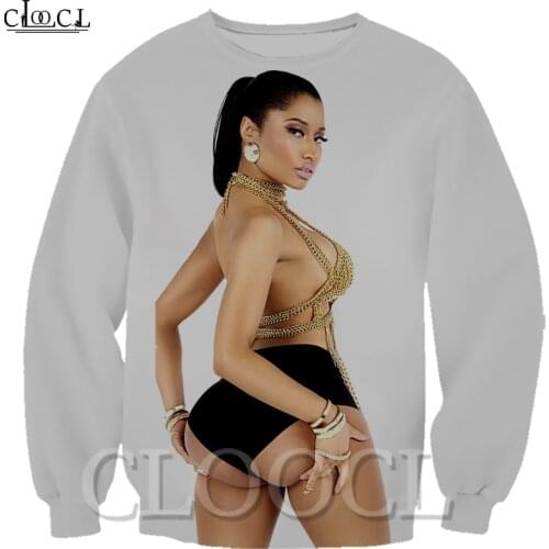 CLOOCL Newest Sweatshirt Nicki Minaj Rapper Singer Autumn Men/Women Streetwear Outerwear 3D Print Crewneck Casual Hip Hop
