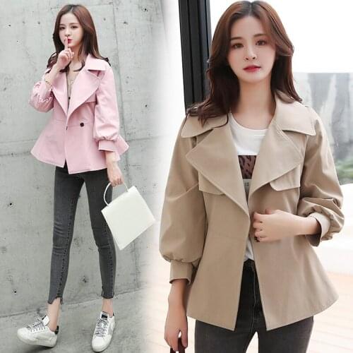 New Casaco Feminino 2019 Short Trench Coat For Women Autumn Spring Womens Windbreaker Outwear Trench Female