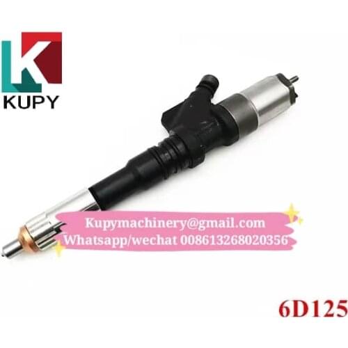 KUPY high quality excavator 6D125 Injector assy 6156-11-3300 for komatsu PC400-7 PC450-7