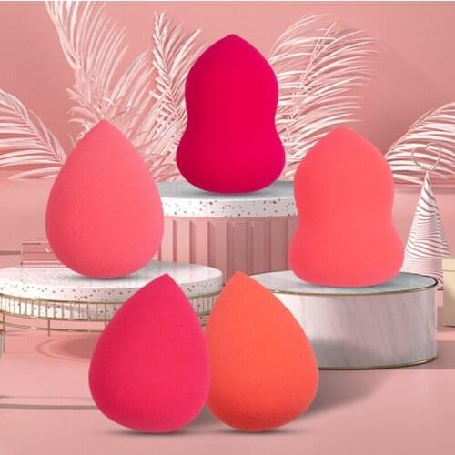 2pcs Water Drop Shape Makeup Sponge Cosmetic Puff Makeup Blender Concealer Cream Foundation Powder Sponge Beauty Tools Women