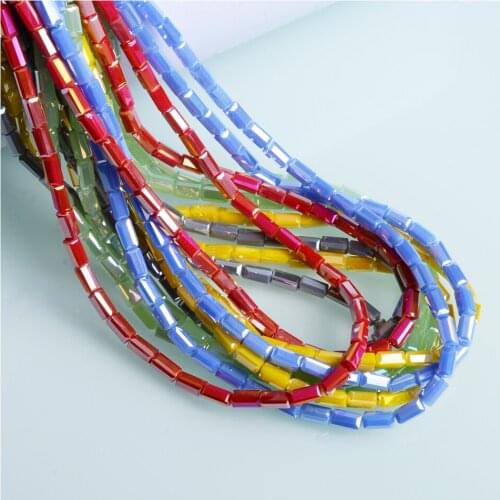 AB Color 3x6mm Cuboid Beads Jewelry Accessories Glass Beads For Jewelry Making