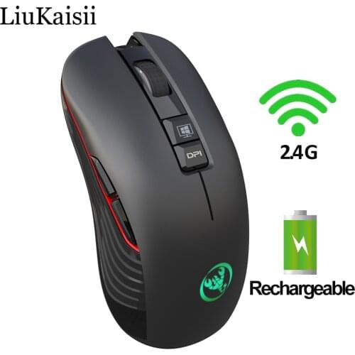 Wireless Mouse Rechargeable 2.4G Silent Computer Mouse Optical Backlit Gaming Mice For PC/Laptop 3200DPI
