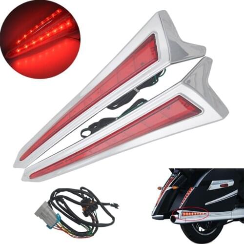 Motorcycle side Rear LED Light Saddlebag Accent for Victory Cross Country Tour 106 Magnum Saddlebag Lights