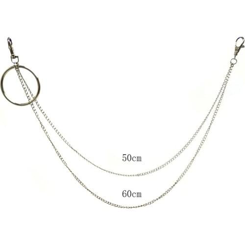 Big Ring Pendant Key Chain Punk Trousers Hipster Key Chains Street Pant KeychainAccessories